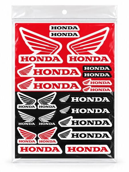 Honda Motosiklet Sticker Etiket Seti A4 Orj. Tasarım İthal