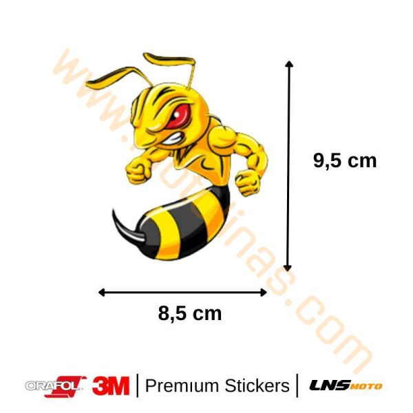 Motisiklet kaslı arı 3M Yapışma Sticker, Motosiklet vespa steriodli arı sticker