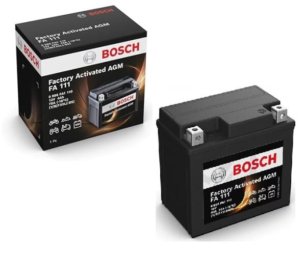Bosch Motosiklet Bakımsız Akü [fa111] Tx5l [yatık] 12v 4ah 2 Yıl Garantili - Tvs Jupiter,wego