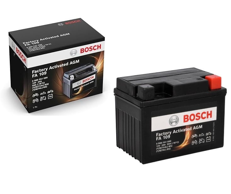 Bosch Motosiklet Bakımsız Akü [fa109] Tx4l 12v 4 Ah 2 Yıl Garantili