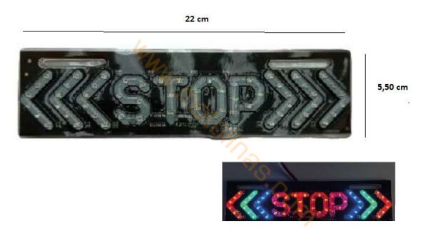 MOTOSİKLET AKSESUAR LED OK MODEL SİLİKONLU KAYAN LED - UNİVERSAL