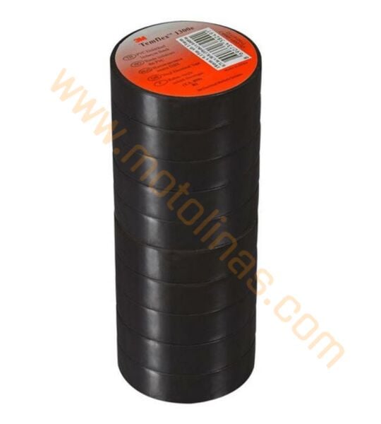 3M Elektrik Bandı Temflex 1300 E Siyah (10 adet )