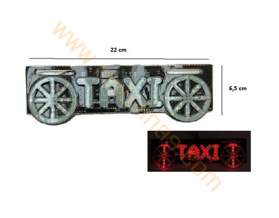 Motosiklet Led Aksesuar Taxi Teker Model 4 Modlu Çakarlı, Modifiye Led Sistemi