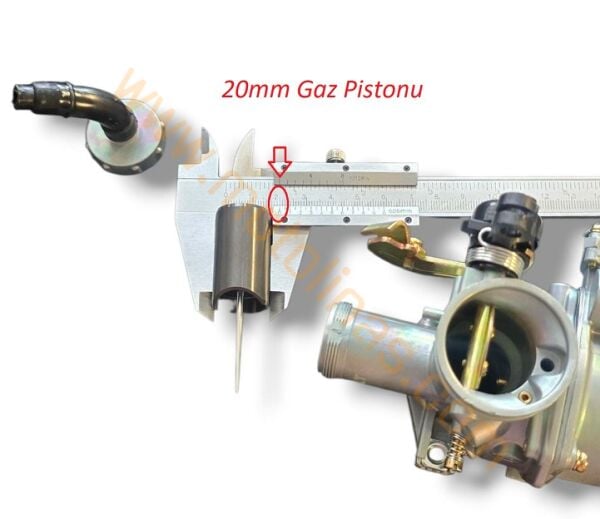 KARBÜRATÖR PERFORMANS İÇİN [20mm Gaz Pistonu 125cc-135cc] - CUP,UNİVERSAL