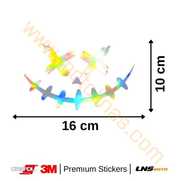 Motisiklet Korkutucu Yüz etiket 3M Yapışma Sticker, Far, Kask, Çanta Reflektörlü Sticker