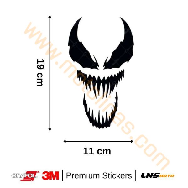 Motisiklet Korkutucu Yüz Reflektörlü etiket 3M Yapışma Sticker, Far, Kask, Çanta Reflektörlü Sticker