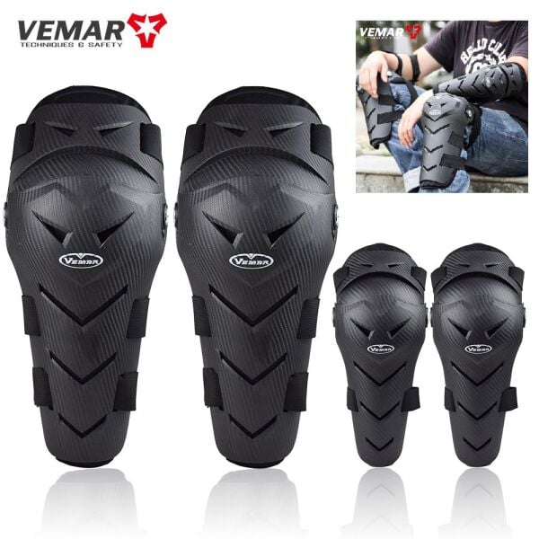Vemar Mafsallı Motosiklet Dizlik Dirseklik Koruma Seti Çantalı