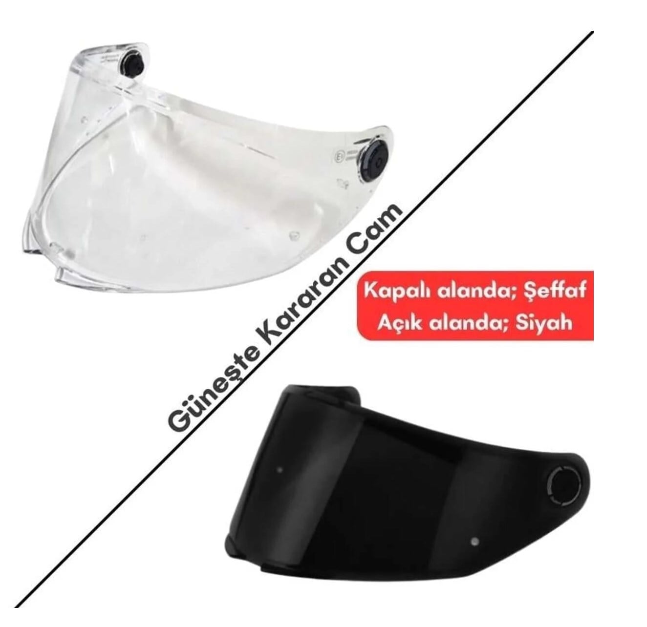 LS2 Rapid FF353 Uyumlu Güneşte Kararan Fotokromik Kask Camı Vizör İthal