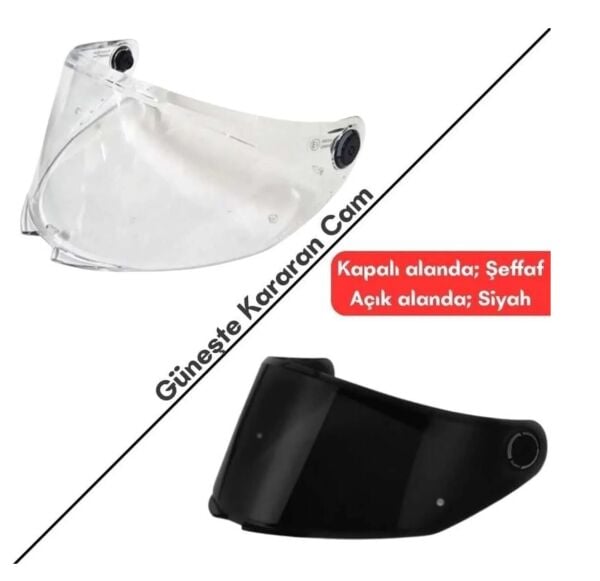 LS2 Rapid FF353 Uyumlu Güneşte Kararan Fotokromik Kask Camı Vizör İthal