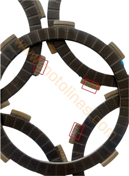 CG YBR CBF DEBRİYAJ BALATASI 5Lİ SET LİDE