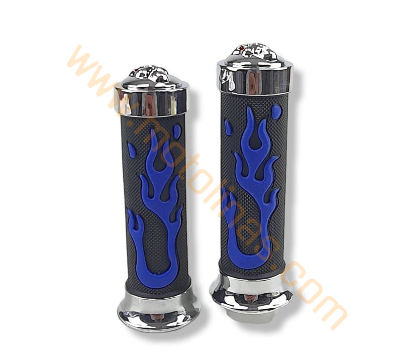 MOTOSİKLET ELCİK TAKIMI MAVİ ALEVLİ