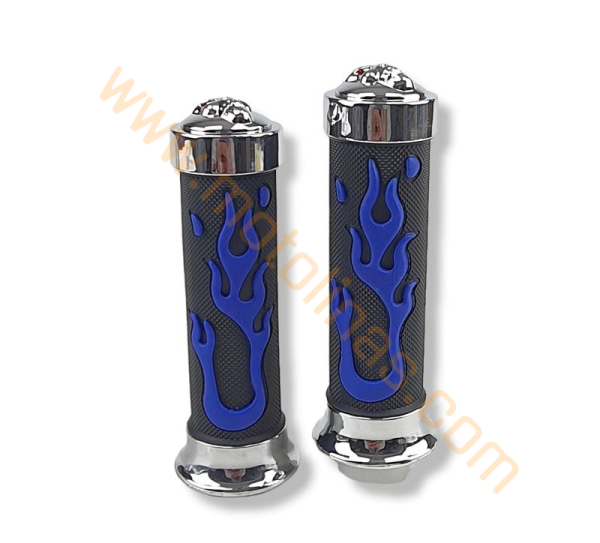 MOTOSİKLET ELCİK TAKIMI MAVİ ALEVLİ