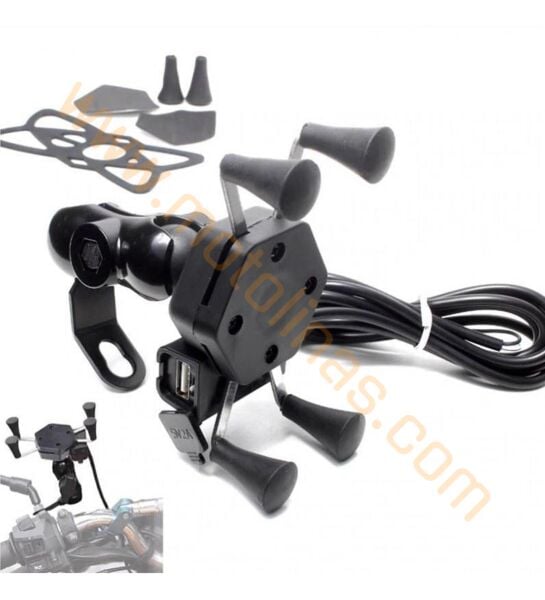 TELEFON TUTUCU USB ŞARJ ÇIKIŞLI - GİDON BAĞLANTILI