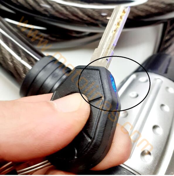 Zhongli Halat Kilit 25x200 cm Işıklı Anahtar – Motosiklet Bisiklet