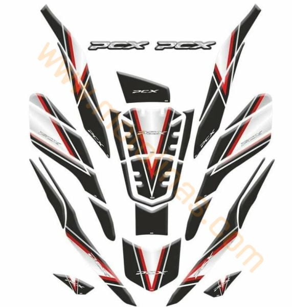 HONDA PCX 2021-2024 TANK PAD FULL SET 29 PARÇA