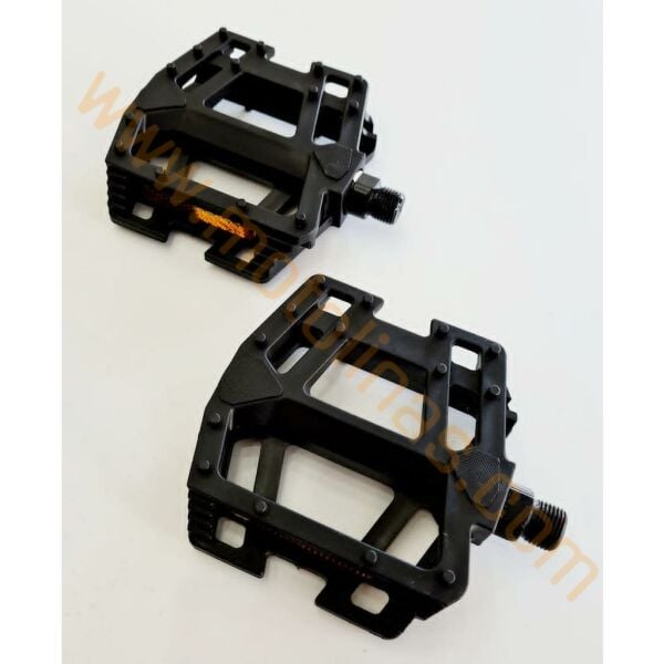 BİSİKLET PEDAL MTB ÇİFT BİLYALI SİYAH GENİŞ REFLEKTÖRLÜ ATL