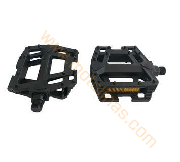 BİSİKLET PEDAL MTB ÇİFT BİLYALI SİYAH GENİŞ REFLEKTÖRLÜ ATL