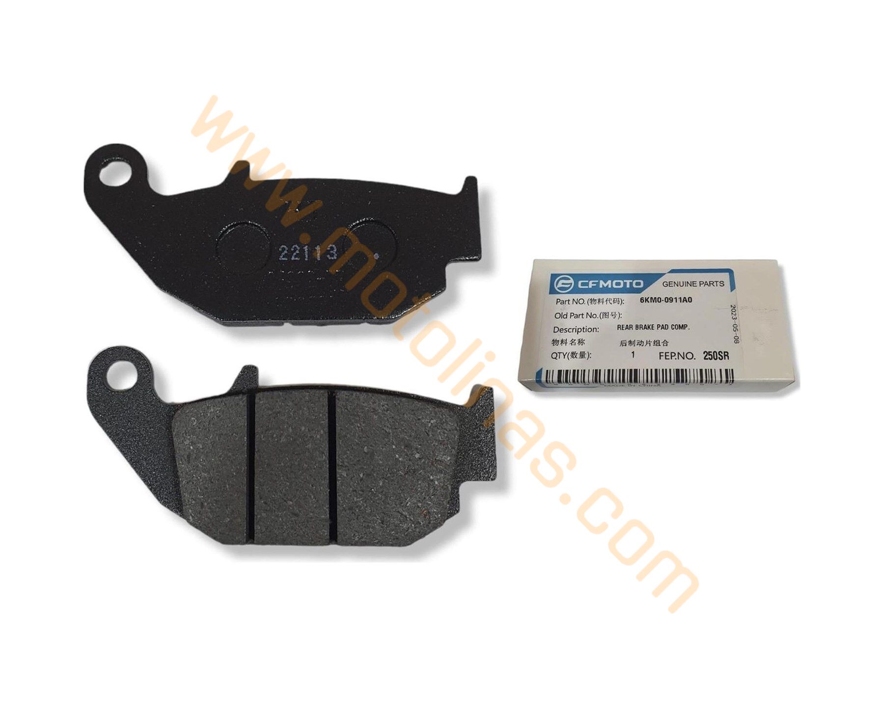 CF MOTO SR250 ARKA DİSK BALATA ORİJNAL, CFSR250 ARKA FREN BALATASI