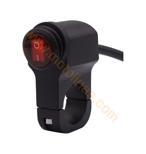 Motosiklet Sis Farı Tekli Körüklü Metal Aç Kapa Düğmesi, su geçirmez,sis farı düğmesi