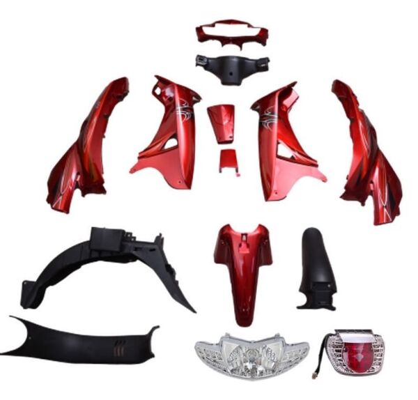 Kaporta Set [Kırmızı] [Far+Stop+Sinyal Dahil] Mondial SFC - SFC Mini