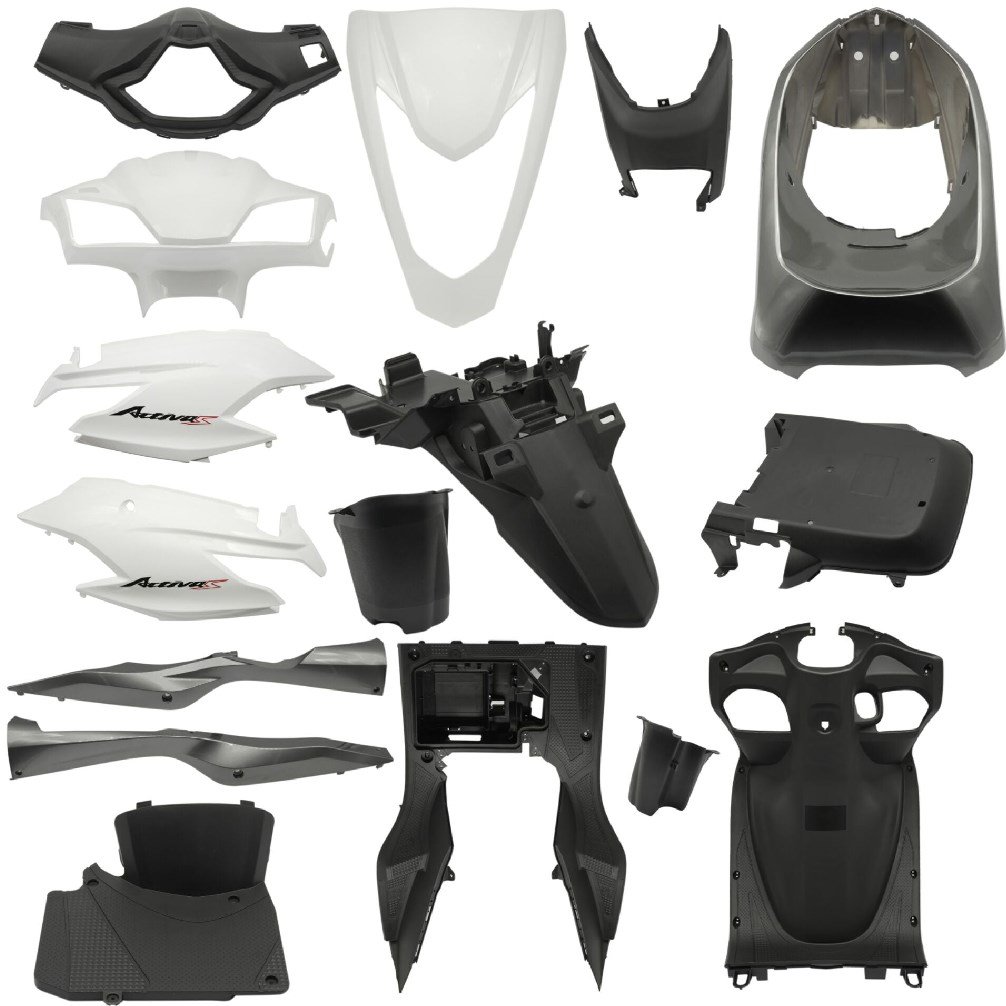 Kaporta Seti 16 Parça Eski Model [A Kalite] Beyaz - Honda Activa S 125