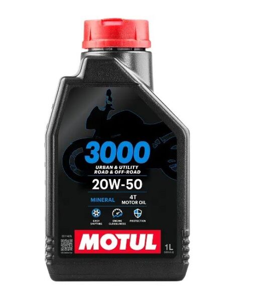 Motul Yağ - 3000 [20w50] [minarel] 4t - 1 Litre