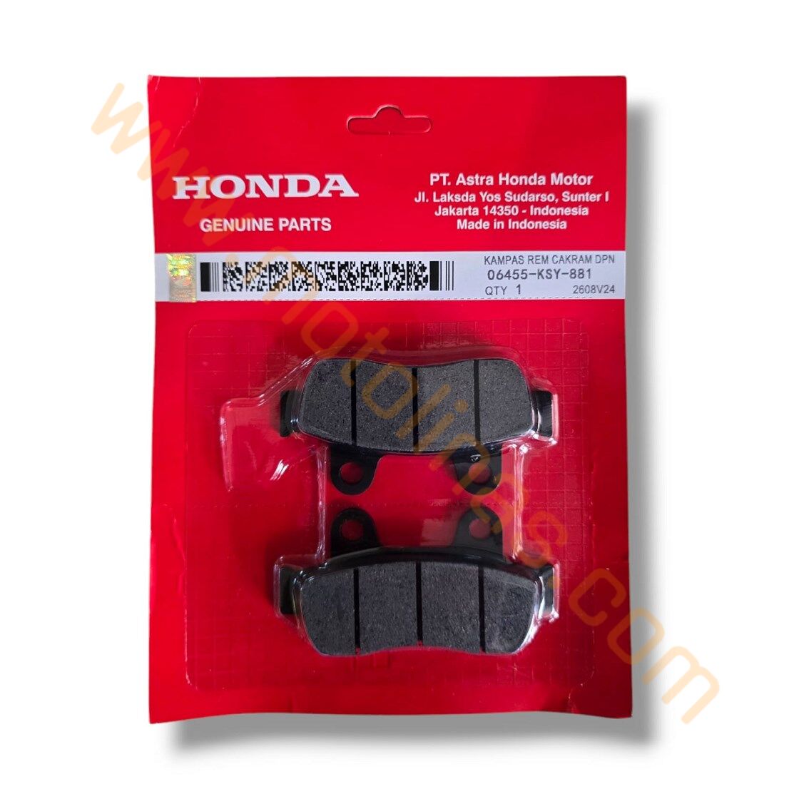 DİSK FREN BALATASI [ORJİNAL] - SPACY -ALPHA-ACTİVA S, MOTORAN ELİTE