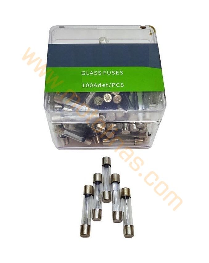 Motosiklet Cam Sigorta 20 Amper 100'Lü Paket ) 100 Adet Fiyat
