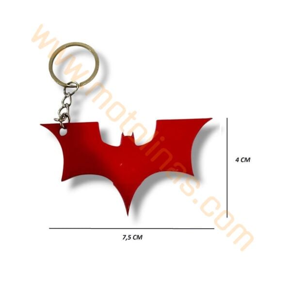 MOTOSİKLET UYUMLU ANAHTARLIK MASKOT MASKOT PLEKSİ [BATMAN] KIRMIZI - MUHTELİF