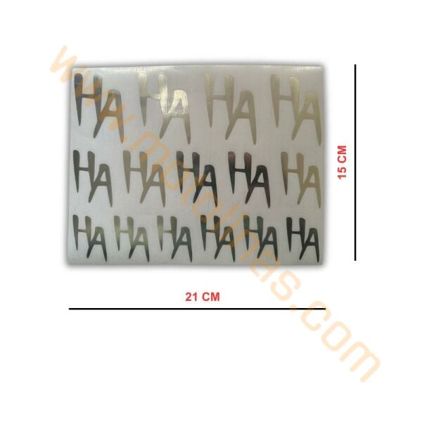 MOTOSİKLET HAHAHA STİCKER A5 15x21cm