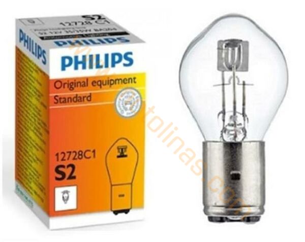 PHİLİPS 12V 35/35 ÖN FAR AMPÜL MOTOSİKLET BOSCH TİPİ SARI