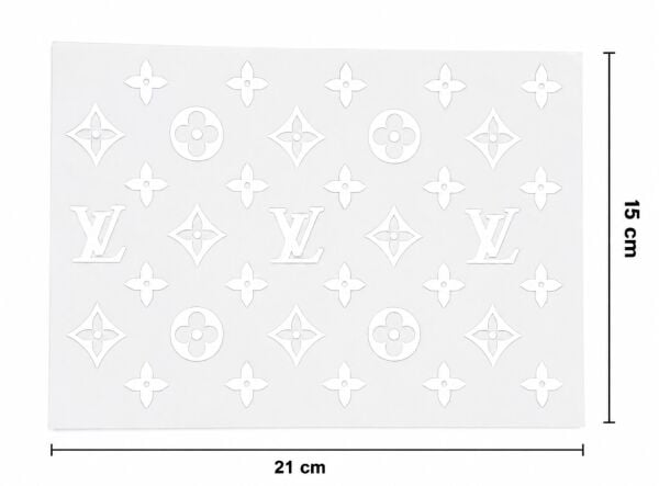 LV Sticker Seti A5 15x21 cm Beyaz Universal Dekoratif Etiket