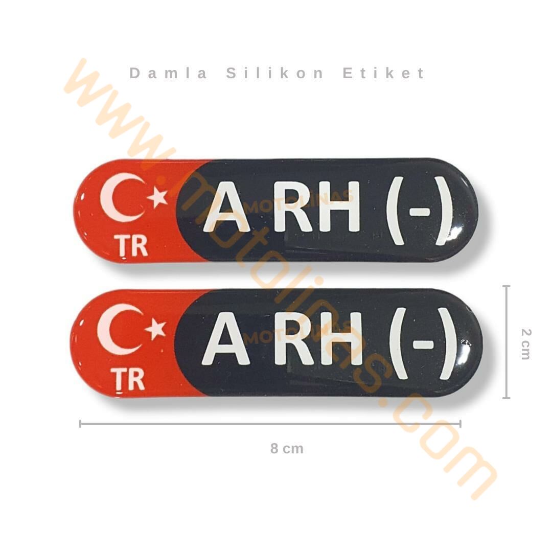 KAN GRUBU ETİKETİ 2 Lİ DAMLA  ARH- KAN GRUBU STİCKER SETİ SU GEÇİRMEZ