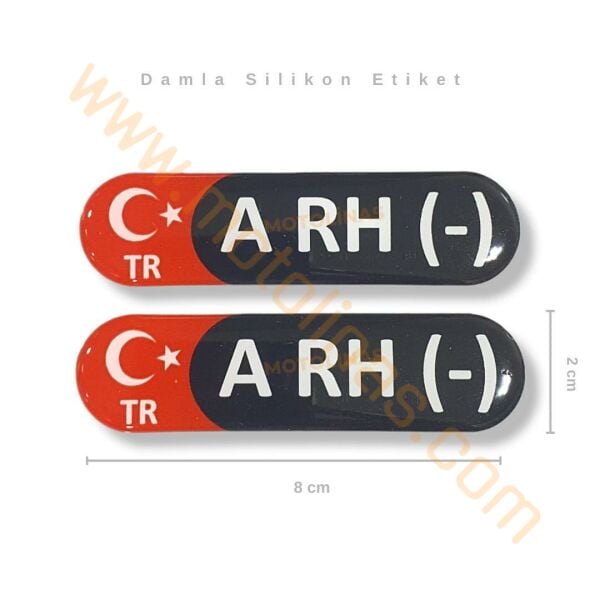 KAN GRUBU ETİKETİ 2 Lİ DAMLA  ARH- KAN GRUBU STİCKER SETİ SU GEÇİRMEZ