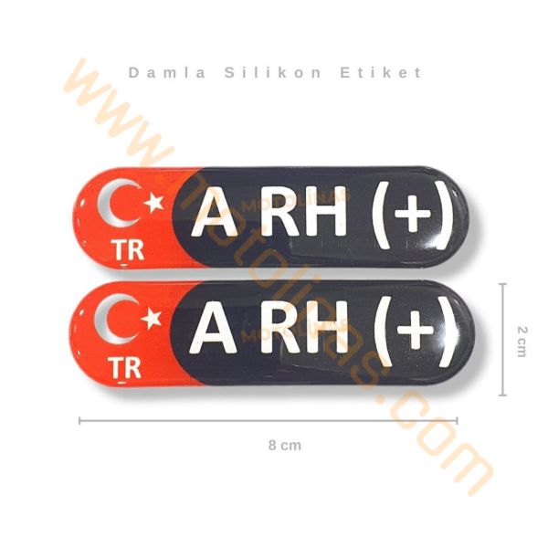 KAN GRUBU ETİKETİ 2 Lİ DAMLA  ARH+ KAN GRUBU STİCKER SETİ SU GEÇİRMEZ