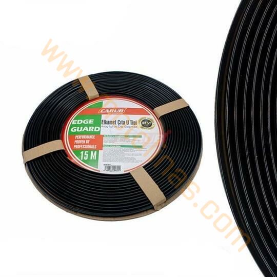 OTOMOBİL KAPI PROFİL ÇITA SİYAH 15 METRE, MOTOSİKLET DEPO ALTI ŞERİDİ SİYAH