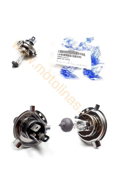 12V 35/35W HS1  Far Ampulü H4 Tip 3 FİŞLİ TAPLALI MONDİAL MARKA