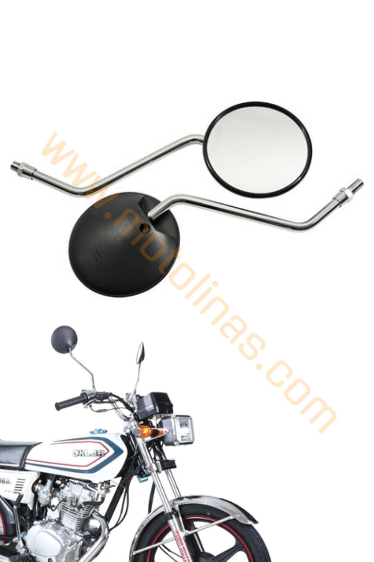AYNA TAKIMI 10mm YUVARLAK SİYAH - UNİVERSAL