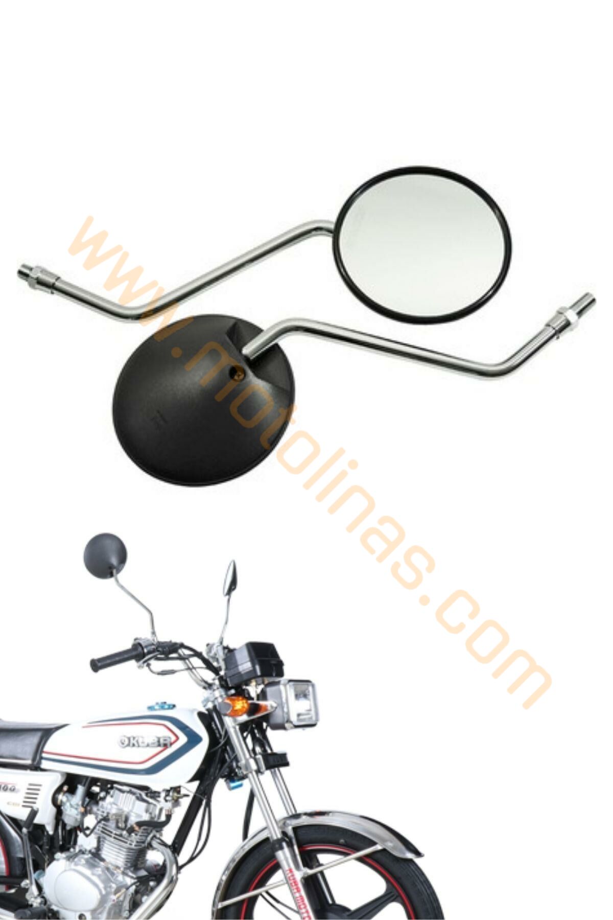 AYNA TAKIMI 10mm YUVARLAK SİYAH - UNİVERSAL