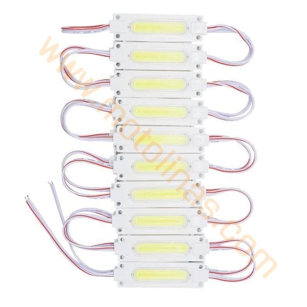 MOTOSİKLET PARMAK LAMBA MODÜL LED BEYAZ COB LED 10 LU PAKET FİYAT