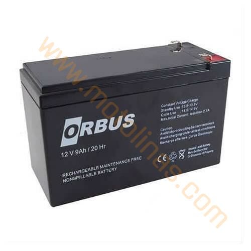 12 VOLT 9 AMPER PİL AKÜ - ORBUS