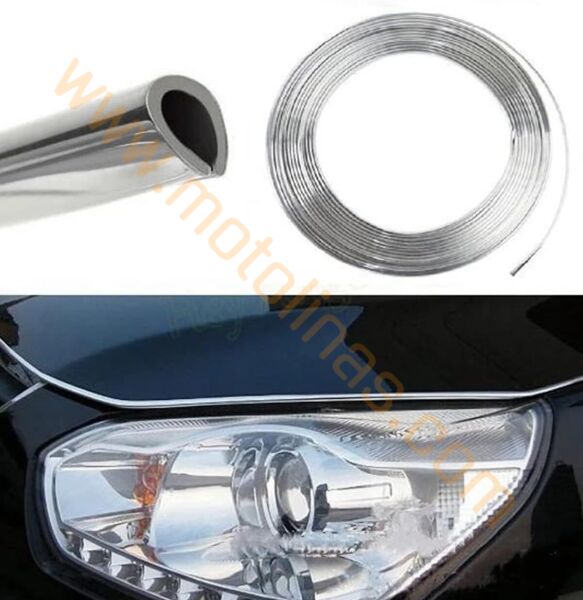 Geçmeli Kapı Koruyucu Çıta Krom (Nikelaj) 15 Metre – Universal 6 mm