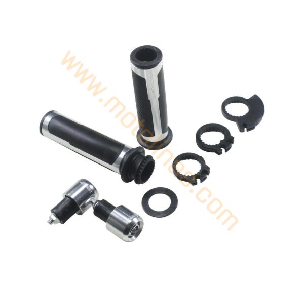 MOTOSİKLET BARACUDA ELCİK +TOPUZ TAKIM GRİ UNİVERSAL