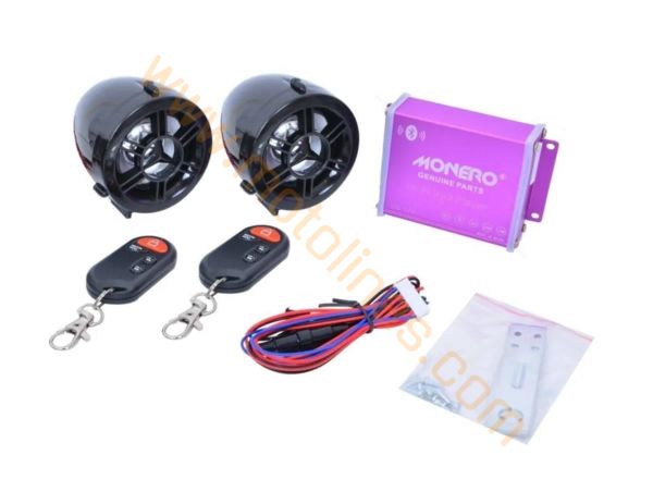 Motosiklet Mp3 Çalar Bluetooth+Işıklı+ Radyo + Alarm+ Usb girişi