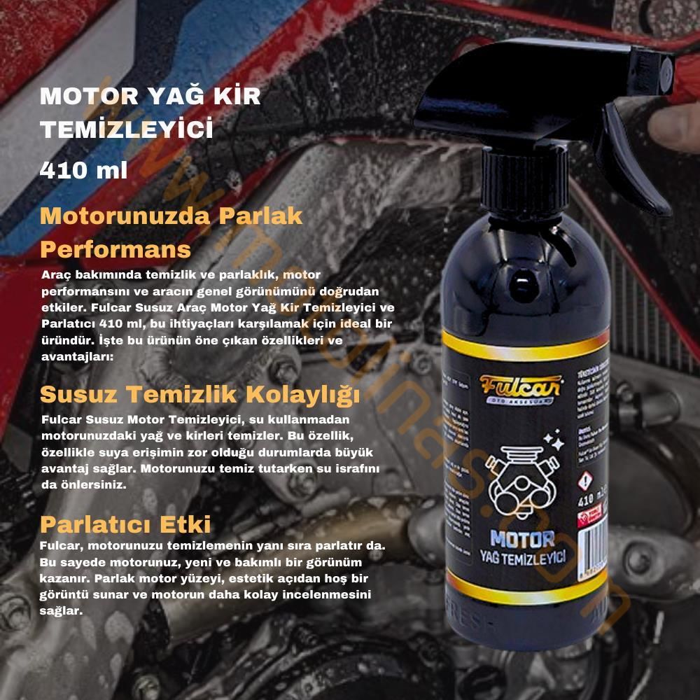 MOTOSİKLET SERAMİK ETKİLİ HIZLI CİLA MOTOSİKLET  WAX SPREYİ 410ml ÖZEL FORMÜL - UNİVERSAL
