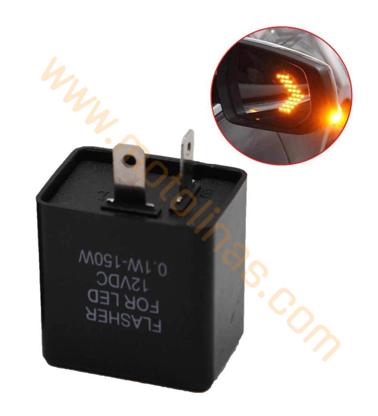 Motosiklet Sinyal Flaşörü 12 Volt Kaplosuz Sessiz Model