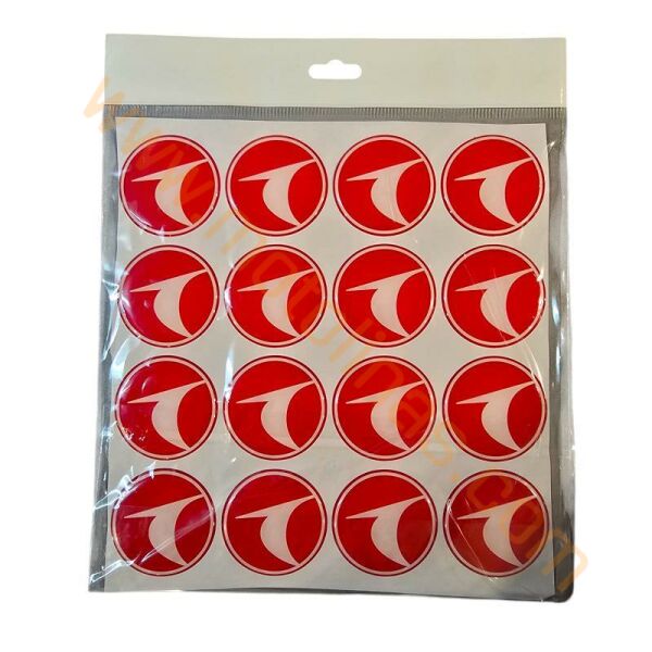 DAMLA ETİKET 5x5cm [16 ADET FİYATI] THY TOPTAN FİYAT