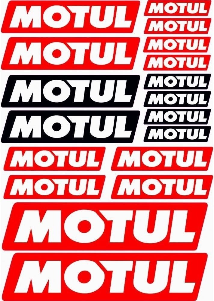 MOTUL 18 PARÇA STİCKER SETİ A4 ÇİFT RENK- UNİVERSAL
