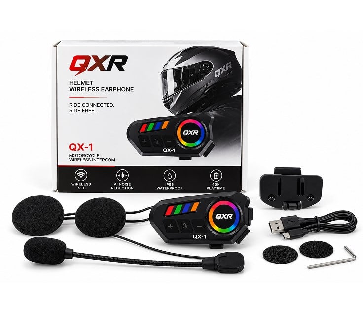 İnterkom [qxr - Ox1] Bluetooth 5.0 - 2 Kişi Eşleşme Rpg Aydınlatma