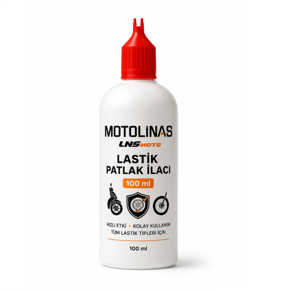 Motolinas Lastik Tamir Beyaz Sıvı Solüsyonu 100 ML Özel Formül Patlak Onarıcı